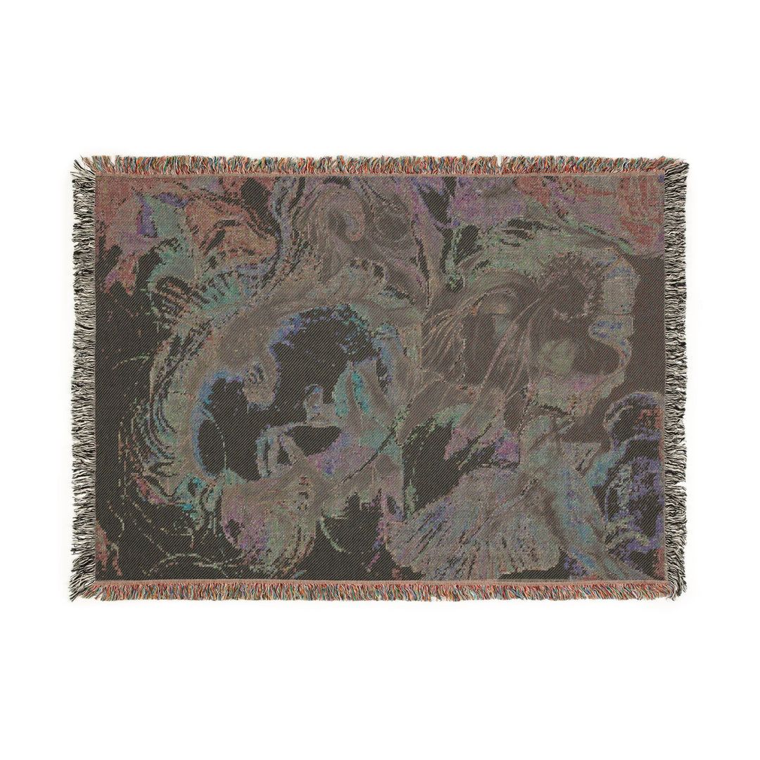 Woven Blanket — Dreamy Floral Portrait Tapestry Throw