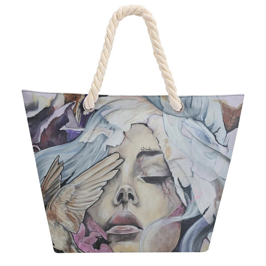 Large Jute Tote Bag(All-Over Printing)